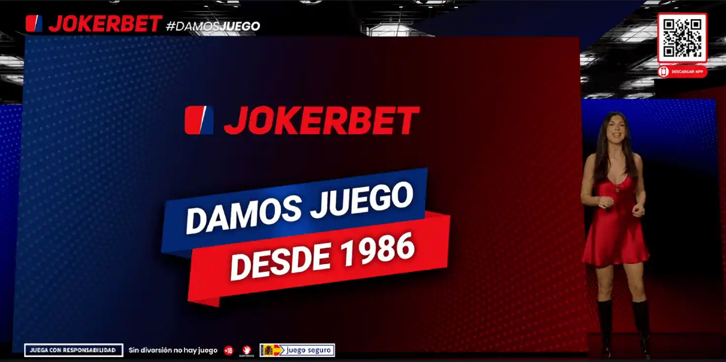 JOKERBET: Damos juego desde 1986 con app QR y presentadora en pantalla